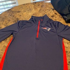 Boys size large New England Patriots pullover.  Good condition.